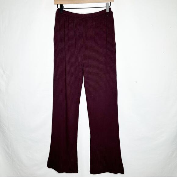 n:PHILANTHROPY Burgundy Ribbed Pants NWT in Medium - Picture 4 of 4